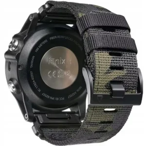 Pasek D-Pro QuickFit EasyFit opaska sportowa nylonowa do zegarków Garmin 26mm Fenix Tactic Enduro 51mm (Moro)
