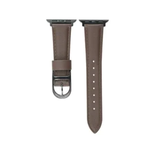 Pasek Glow Leather Band skórzana bransoleta do Apple Watch 4/5/6/7/8/9/10/11/12/SE 1/2/3 40/41/42mm (Brązowy/ Czarny)