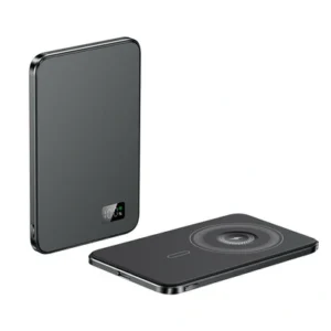 Powerbank D-Pro 20W PD MagSafe 3w1 indukcyjny magnetyczny szybkie bezprzewodowe ładowanie iPhone AirPods Apple Watch 10000mAh (Czarny)