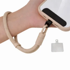 Smycz na nadgarstek D-Pro Rope Wrist Strap V2 sznurek pasek na rękę i wkładka pod etui do telefonu (Beżowy)