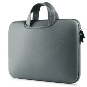 Torba D-Pro Neopren Sleeve pokrowiec etui miękkie z rączką na laptop HP Dell Lenovo MacBook Air/Pro 15/16 (Szary)