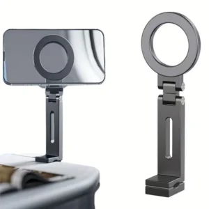Uchwyt uniwersalny magnetyczny do MagSafe iPhone na biurko stolik półkę do samolotu (Szary)