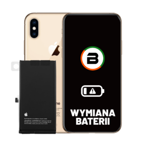 Wymiana Baterii z komunikatem o wymianie Apple iPhone Xs Max