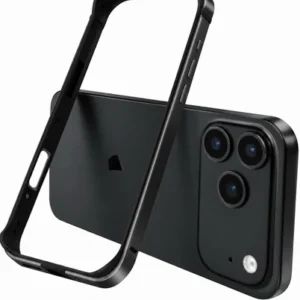 Etui  Bumper Metal+TPU ramka ochronna aluminium+guma do Apple iPhone 17 Pro Max / 18 Pro Max (Black / Czarny)