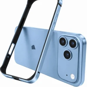 Etui Bumper Metal+TPU ramka ochronna aluminium+guma do Apple iPhone 17 Pro Max / 18 Pro Max (Glacier Blue / Błękit)