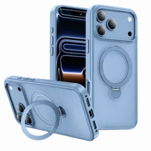 Etui  Matte MagSafe Stand Case obudowa magnetyczna matowa magnes stojak podstawka do Apple iPhone 17 Pro / 18 Pro (Glacier Blue / Błękit)