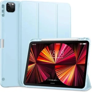 Etui  Smart Cover Case pokrowiec obudowa z klapką z uchwytem na rysik do Apple iPad Pro 11" 5 Gen. M4 (2024) / 6 Gen. M5 (2025) (Glacier Blue / Błękitny)