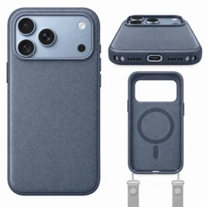 Etui TechWoven Case obudowa o plecionym wzorze z magnesem MagSafe do Apple iPhone 17 Pro Max / 18 Pro Max (Glacier Blue / Błękitny)
